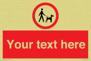 Custom Road regulatory dogs on leads